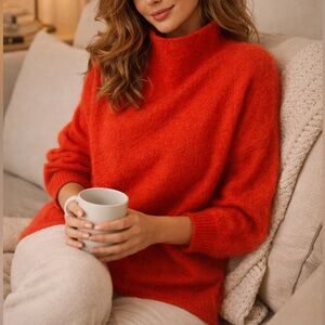 Lacoste Red Sweater size M